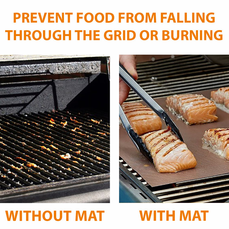 Little Luxury Heavy Duty Copper Bbq Grill Mat 3pack Wayfair Canada